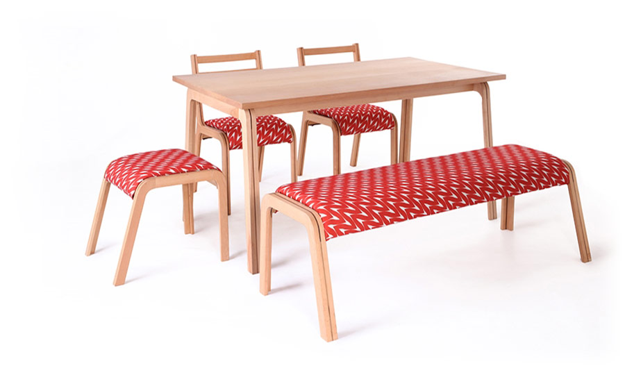 Raita Kaari table with benches.